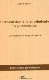 Introduction à la psychologie expérimentale