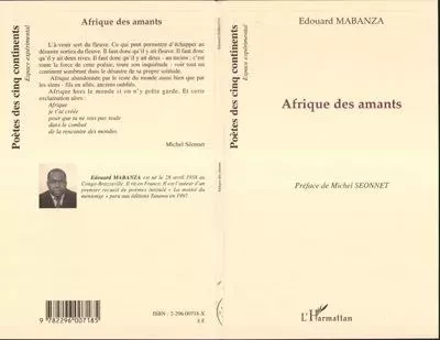 Afrique des amants - Edouard Mabanza - Editions L'Harmattan