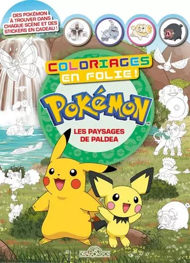 Pokémon - Coloriages en folie ! - Les Paysages de Paldea -  The Pokémon Company - edi8