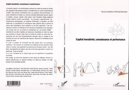 Capital immatériel, connaissance et performance