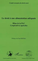 Le droit à une alimentation adéquate