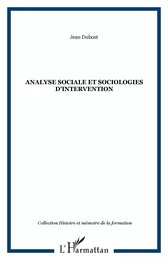 Analyse sociale et sociologies d'intervention