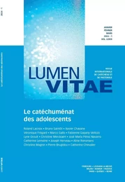 Le catéchuménat des adolescents 1/2024 Revue Lumen Vitae