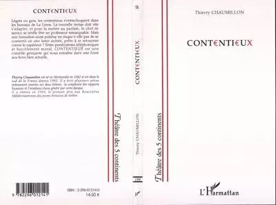 Contentieux - Thierry Chaumillon - Editions L'Harmattan