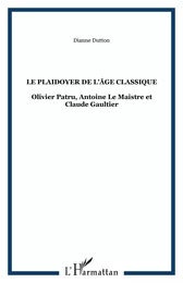 Le plaidoyer de l'âge classique