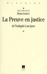 PREUVE EN JUSTICE