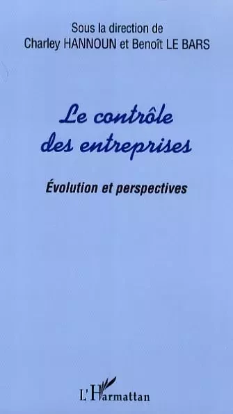 Le contrôle des entreprises -  - Editions L'Harmattan