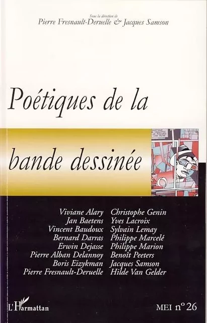 Poétiques de la bande dessinée - Pierre Fresnault-Deruelle - Editions L'Harmattan