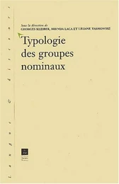 TYPOLOGIE DES GROUPES NOMINAUX