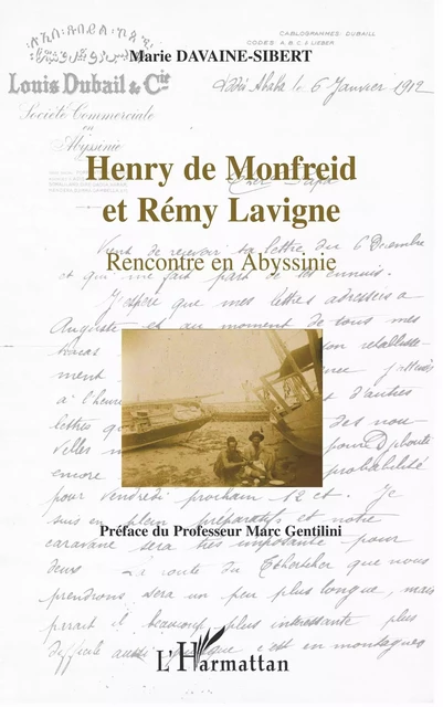 Henry de Monfreid et Rémy Lavigne - Marie Davaine-Sibert - Editions L'Harmattan