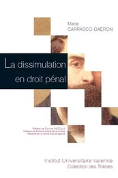 la dissimulation en droit pénal