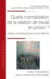 Quelle normalisation de la relation de travail en prison ?