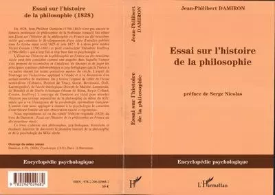 Essai sur l'histoire de la philosophie - Philibert Damiron - Editions L'Harmattan