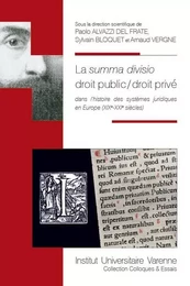 LA SUMMA DIVISIO DROIT PUBLIC / DROIT PRIVE