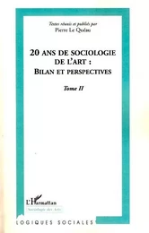 20 ans de sociologie de l'art