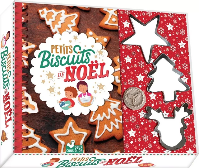 Petits biscuits de Noël - coffret avec accessoires - Marie Pourrech - DEUX COQS D OR