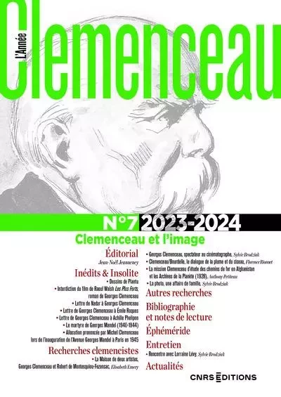 L'Année Clemenceau - N° 07 2023-2024 -  Collectif - CNRS editions