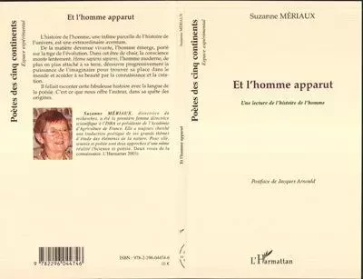 Et l'homme apparut - Suzanne MERIAUX - Editions L'Harmattan