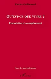 Qu'est-ce que vivre ?