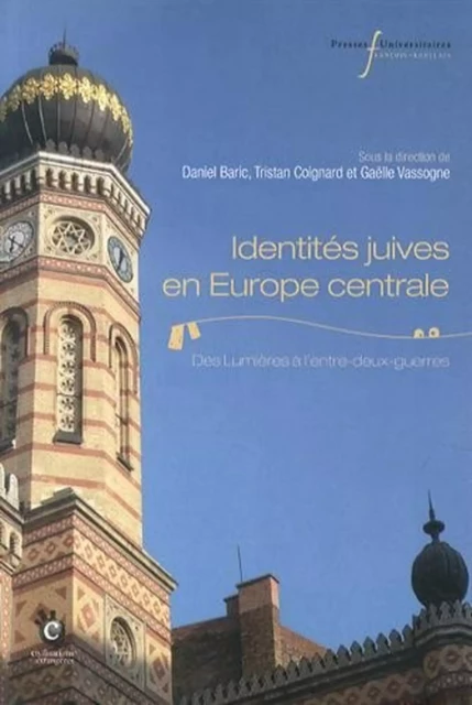 IDENTITES JUIVES EN EUROPE CENTRALE -  Baric - RABELAIS