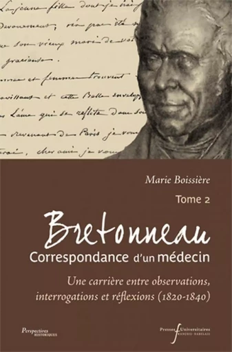 BRETONNEAU CORRESPONDANCE D UN MEDECIN T2 -  PU François Rabelais - RABELAIS