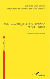 Essai analytique sur la richesse et sur l'impôt