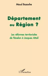 Département ou Région ?