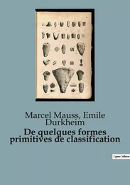 De quelques formes primitives de classification