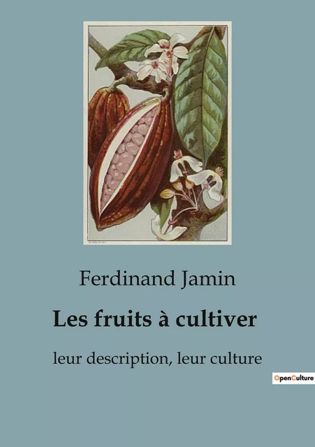 Les fruits à cultiver - Ferdinand Jamin - SHS EDITIONS