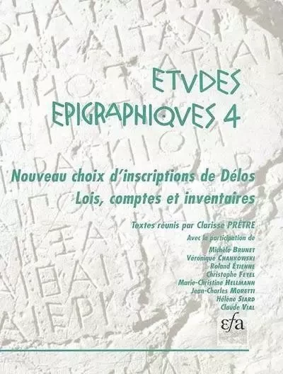 Nouveau choix d'inscriptions de Délos - Prêtre C. - École française d'Athènes