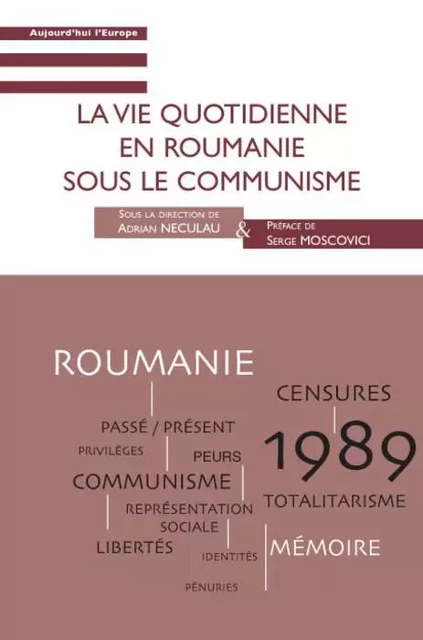 La vie quotidienne en Roumanie sous le communisme -  - Editions L'Harmattan