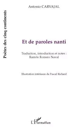 Et de paroles Nanti - Antonio Carjaval - Editions L'Harmattan