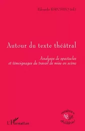 Autour du texte théâtral