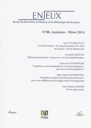 ENJEUX NUMERO 88 - AUTOMNE-HIVER 2014