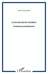 Le De signis de Cicéron