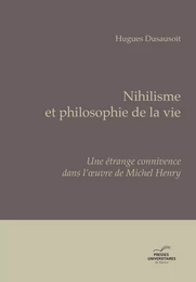 NIHILISME ET PHILOSOPHIE DE LA VIE