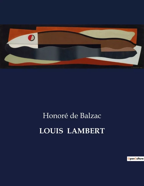 LOUIS  LAMBERT - Honoré deBalzac - CULTUREA