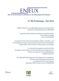 ENJEUX 90. PRINTEMPS - ETE 2016