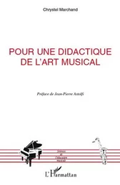 Pour une didactique de l'art musical