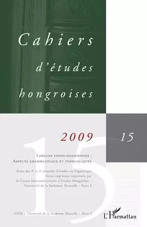 Langues finno-ougriennes : aspects grammaticaux et typologiques -  - Editions L'Harmattan