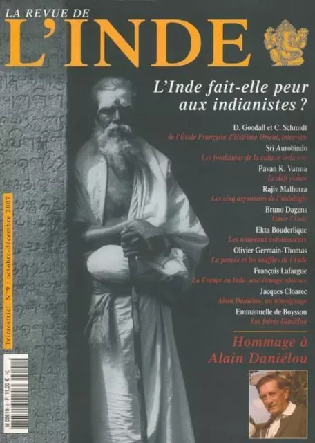 Revue de l'Inde N° 9 -  - Editions L'Harmattan