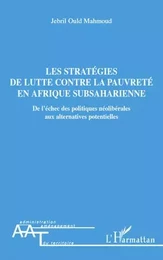 Les stratégies de lutte contre la pauvreté en Afrique Subsaharienne