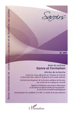 Genre et Formation -  Ollagnier edmee, Philippe Crognier, Claudie Solar, Marc Nagels, DANIELLE FOURNIER, Laurence Durat, Jean-Paul Dugal, Chantal Amade-Escot - Editions L'Harmattan