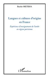 Langues et cultures d'origine en France