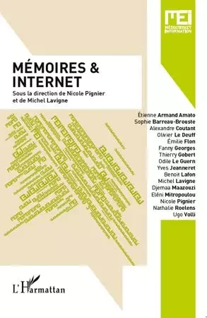 Mémoires et internet -  - Editions L'Harmattan