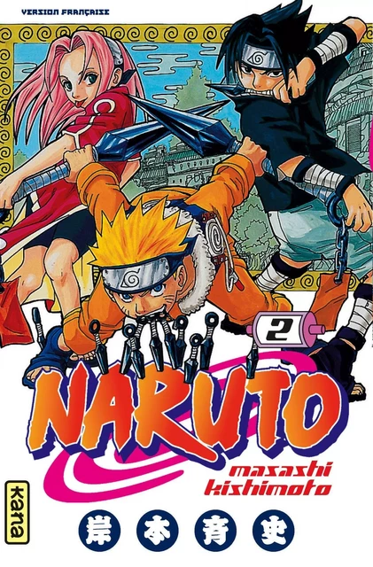 Naruto - Tome 2 avec Sticker euro -  Masashi Kishimoto - KANA