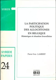 La participation politique des allochtones en Belgique