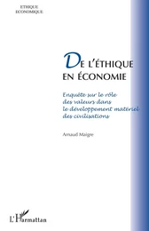 De l'éthique en économie