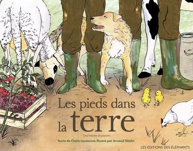 Les pieds dans la terre - Cinq histoires de paysans - CLAIRE LECOEUVRE - DES ELEPHANTS