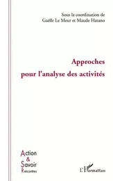 Approches pour l'analyse des activités